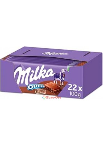 Упаковка шоколада Milka Oreo Brownie 100g. × 22шт
