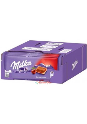 Упаковка шоколаду Milka Cherry 100g. × 22шт