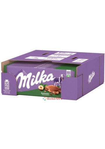 Упаковка шоколаду Milka Hazelnuss 100g. × 22шт