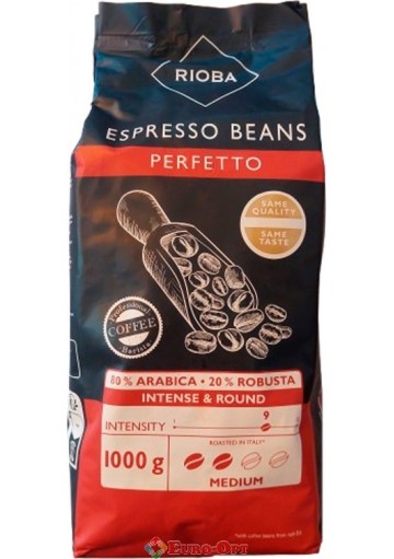 Кава в зернах Rioba Espresso Perfetto 1kg.
