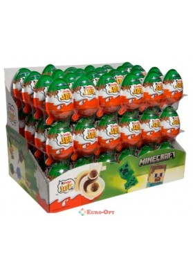 Набір шоколадних яєць Kinder Joy Minecraft 72шт × 20g