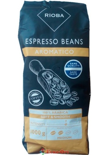 Кава в зернах Rioba Espresso Aromatico 100% Arabica 1kg.